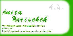 anita marischek business card